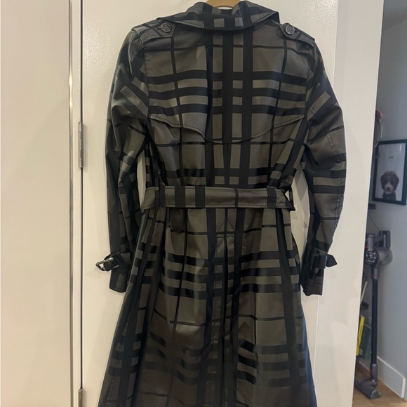 Burberry Charcoal and Black Checkered Coat - Picture 2 of 3